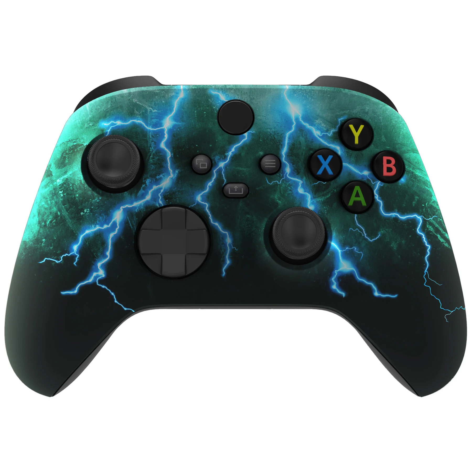 

eXtremeRate Replacement Front Housing Shell for Xbox Series X & S Controller - Green Storm Thunder