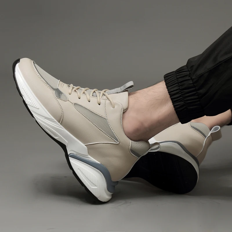 รองเท้าผ้าใบลำลองผู้ชาย ระบายอากาศได้ดี รองเท้าเทรนเนอร์สุดหรู รองเท้าวิ่งแฟชั่น รองเท้าแบบสวมสำหรับผู้ชาย