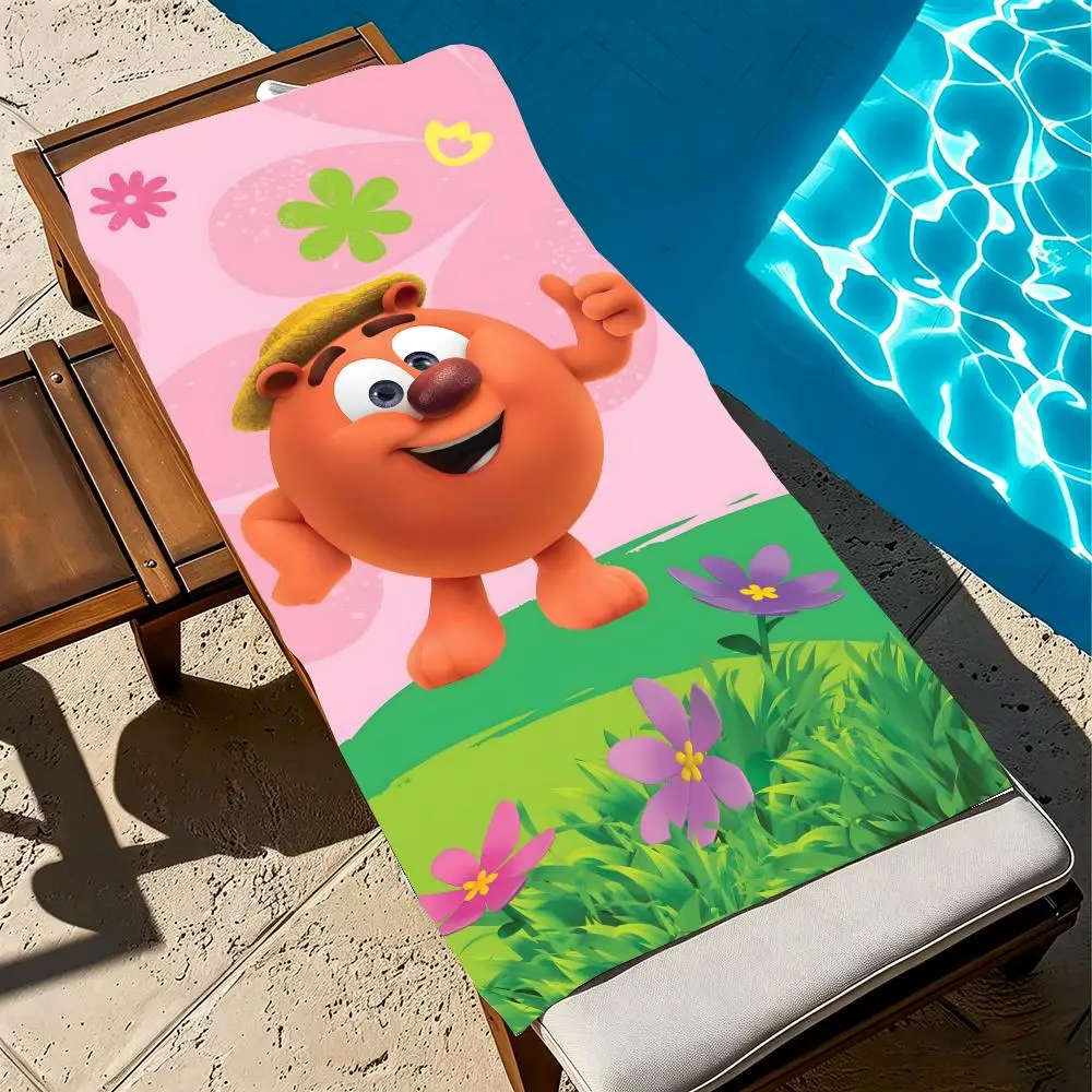 Cartoon K-KikoRiki Towel Towel beach towel, quick drying absorbent bath towel for Swim,Gym,Camping,Outdoor hot