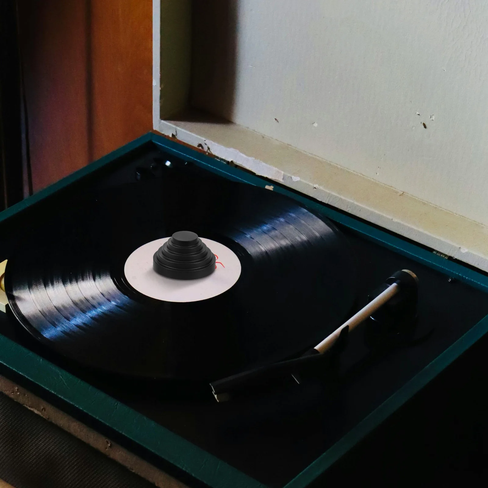 Universal 7 Inch Vinyl Turntable Stabilizer Record Weight Reduces Vibration Durable Decorative Disc Clamp For Audio Player