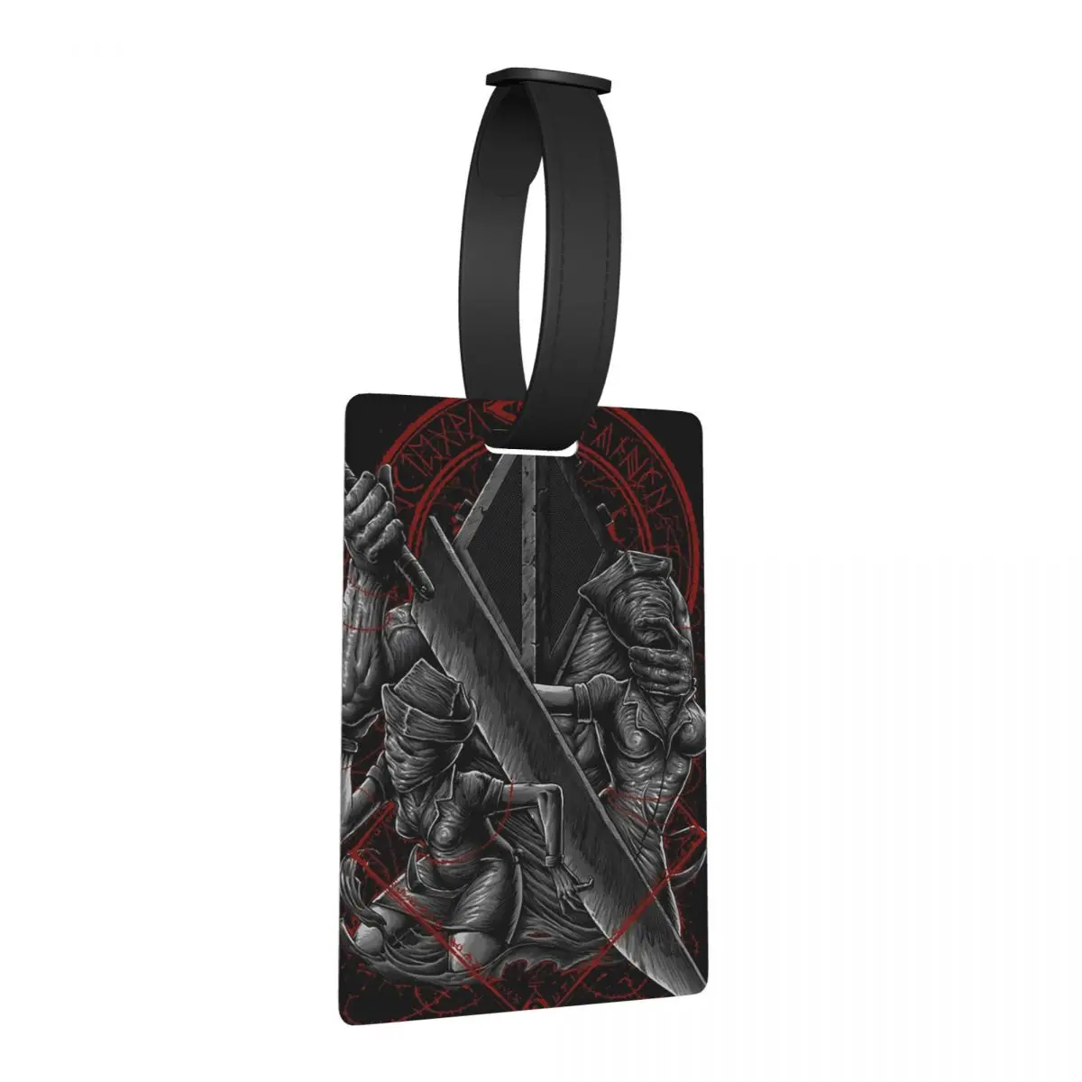 

Багажные бирки Silent Hill Game, аксессуары для чемодана, портативный багаж, посадочная бирка, держатель этикетки, идентификационное имя, адрес