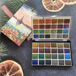 24 Color Professional Artist Art Set Paint Watercolor Paints Portable Art Kit for Student School Art Projects Art Stationery