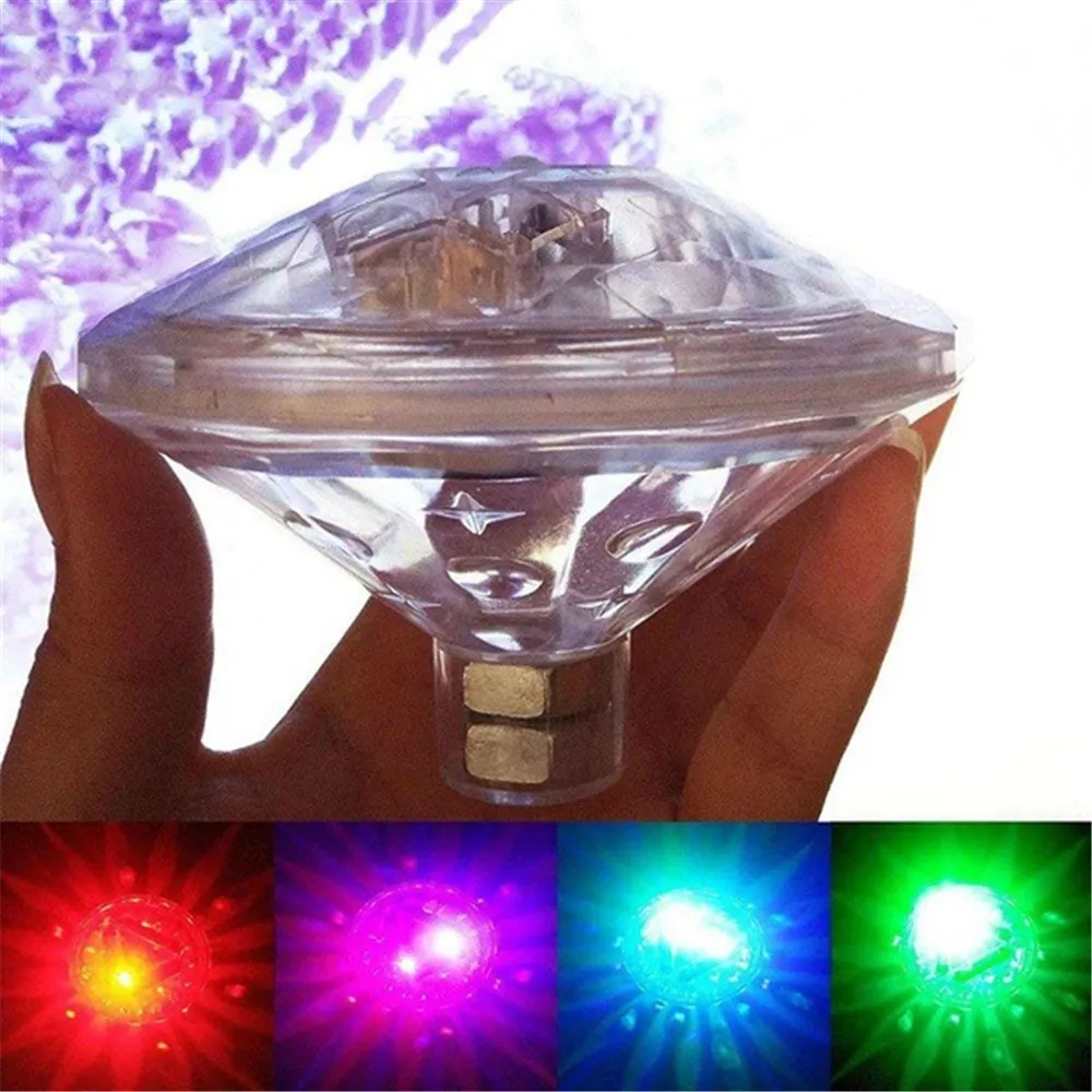 

Led Diamond Waterproof Bathtub Swimming Pool Shower Lamp Floating Fish Tank Fountain Underwater Diving Lamp Light Holiday