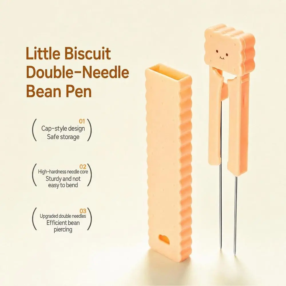Portable Double Needle Bead Pen Pocket For 2.6mm Beads Perler Bead Pen DIY Bead Crafting Biscuit Bead Placement Pen Model Making