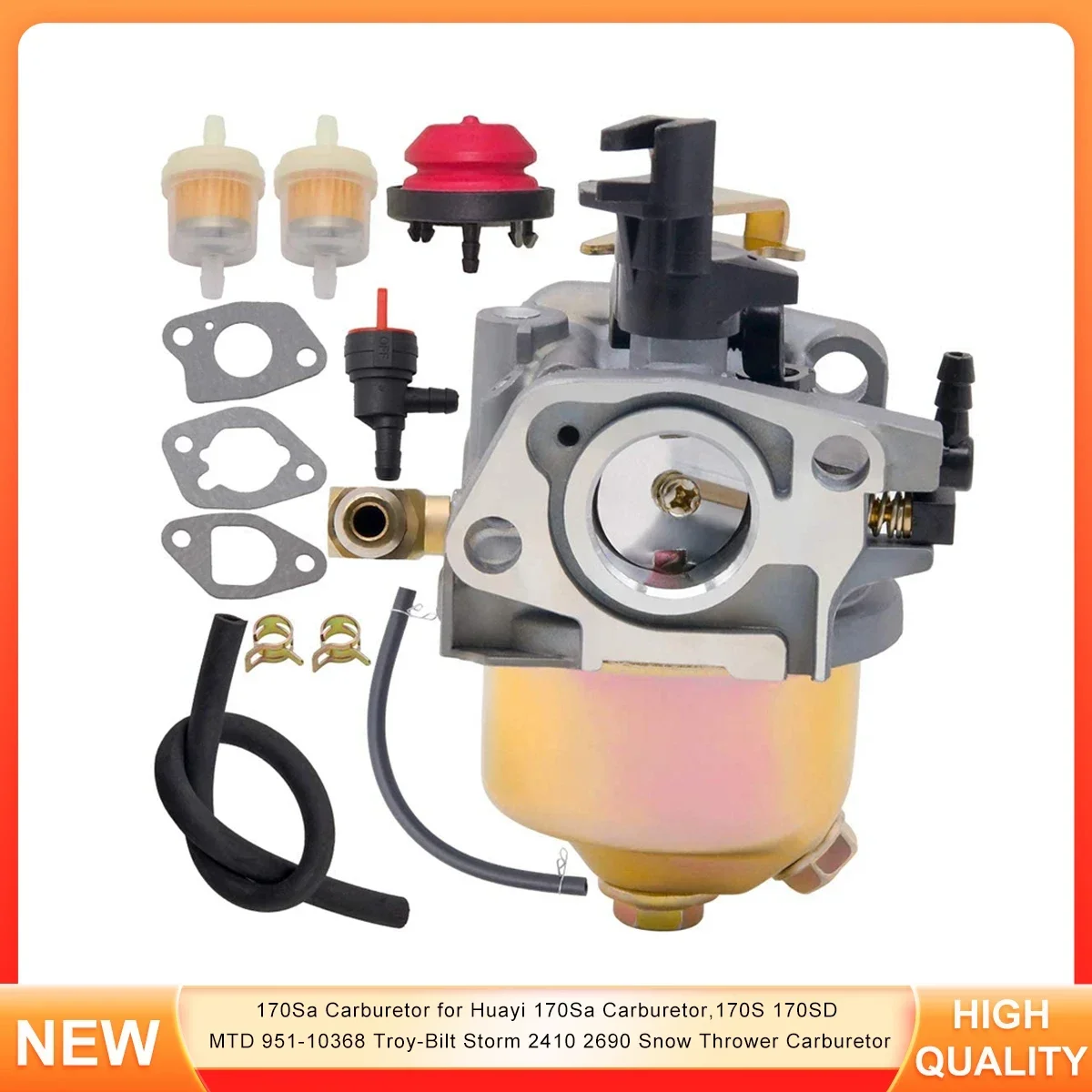 

170Sa Carburetor for Huayi 170Sa Carburetor,170S 170SD MTD 951-10368 Troy-Bilt Storm 2410 2690 Snow Thrower Carburetor