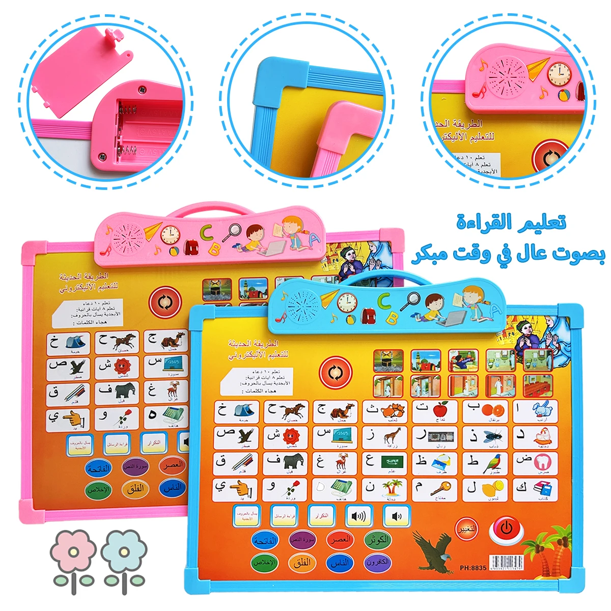 Arabic Talking Reading And Sounding Interactive Wall Charts,Early Education Learning Machine,Toys for Preschool Child