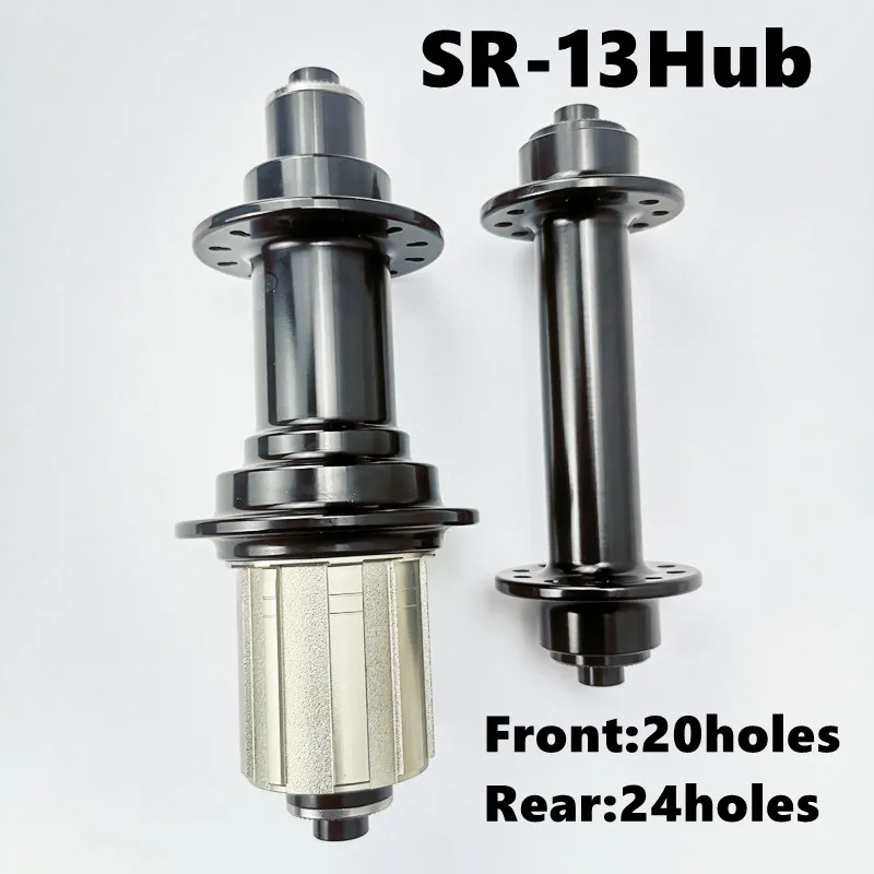 For Shimano Sealed Bearings Hub R-13 V Brake Road Bike Hub 280g Super Light QR HG Front 20 Holes Rear 24Holes Alloy Hub