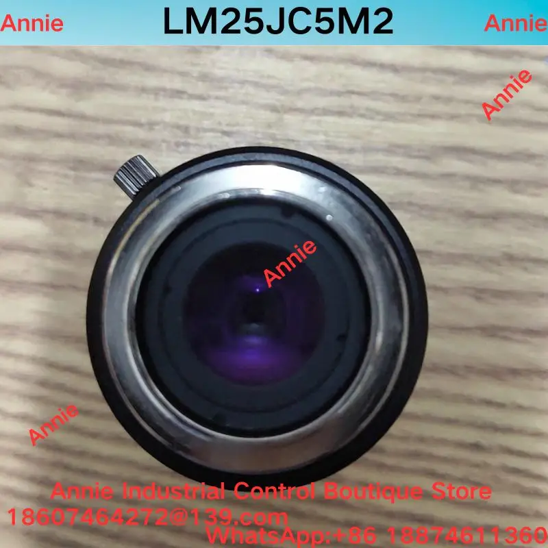 Second-hand test OK.  LM25JC5M2 fixed focus industrial lens with 25mm f and 165 million pixels