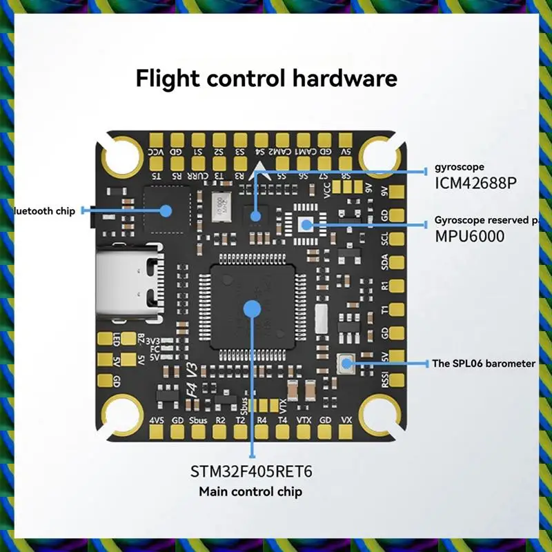 Harian F480 V3 FC & ESC FPV Stack F405 Pengendali Penerbangan V3 + 80A AM32 ESC BEC Ganda untuk Drone RC FPV