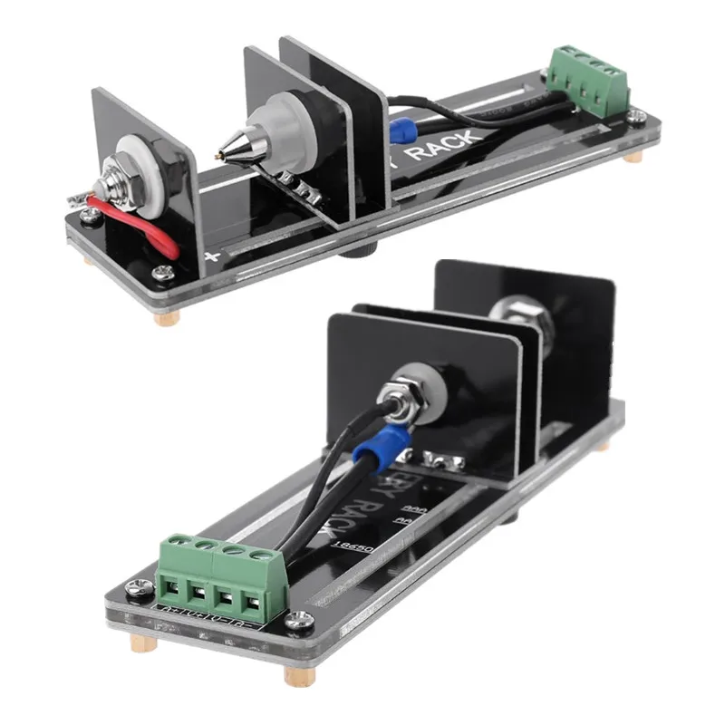 New 4 Wire Battery Resistance Capacity Test Testing Stand Cell Holder For 18650 26650 21700 AAA Good Performance Durable
