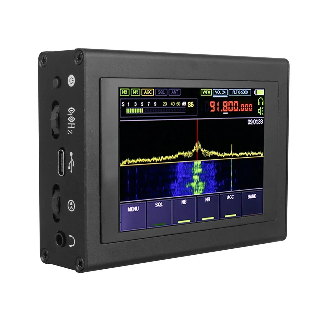 Note Inch IPS Touch Screen Malachite Receiver Analog Modulations Stm H Touch Screen WFM Frequency Range KHz MHz NFM