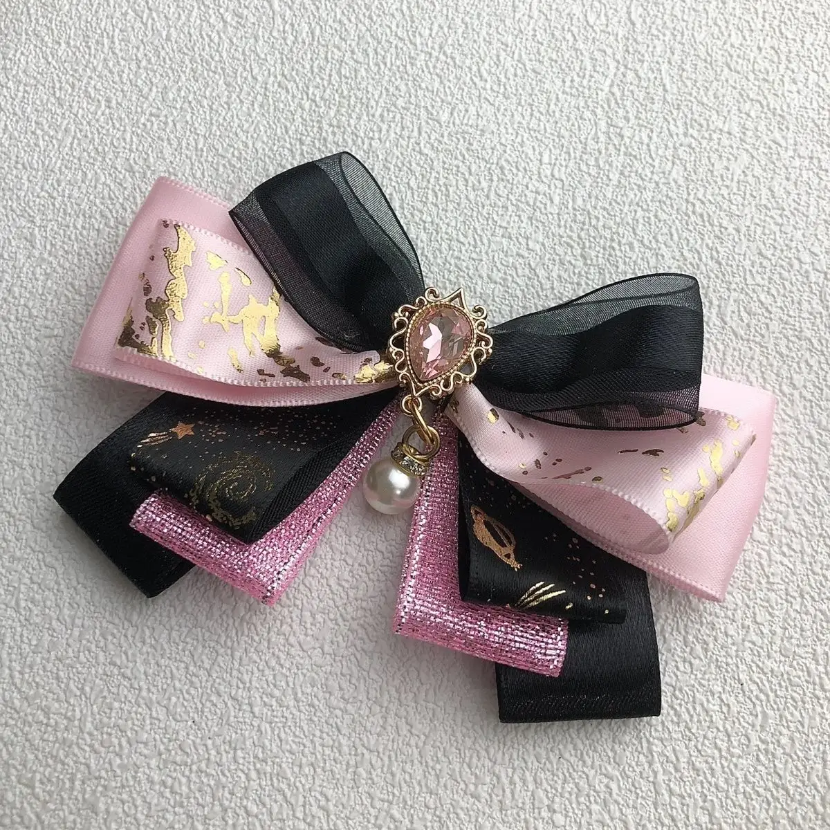 Ita Bag Accessories,Lolita Anime Cosplay Crafts Bow,Handmade Ribbon Decoration,Backpack Bowknot Decor