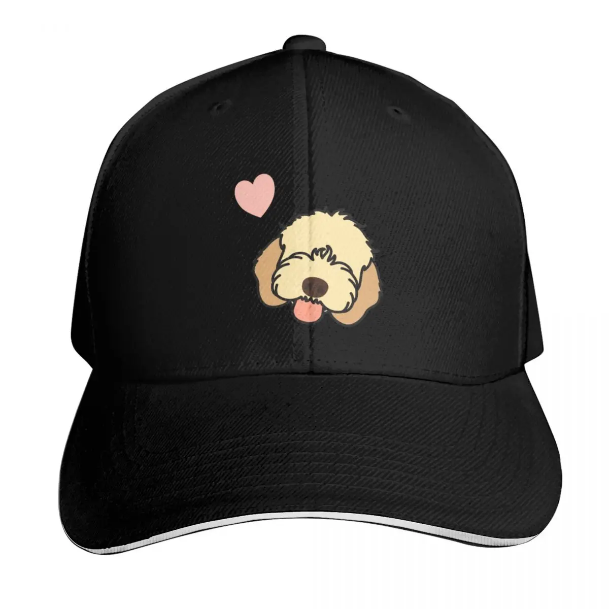 Love Apricot Cockapoo Cavapoo Cavoodle Dog Baseball Cap derby hat New In The Hat funny hat Women Caps Men's