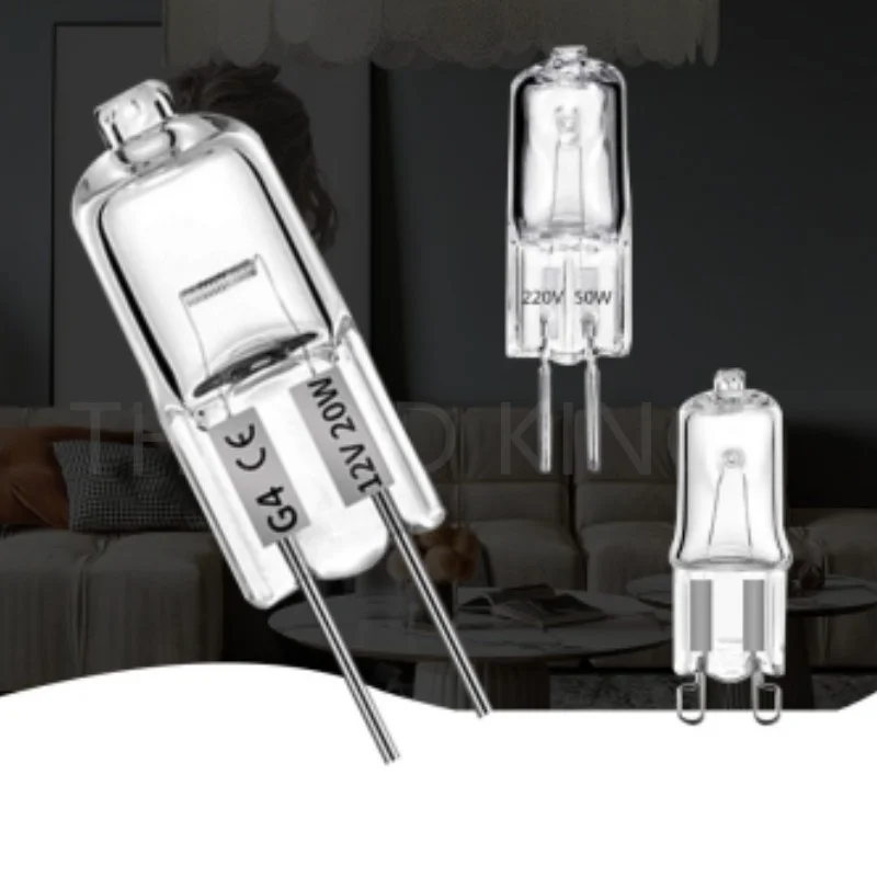 10 Lampadine Alogene G4 12V 5W, Base A Perno, Luce Calda 2700K, Ideali Per Illuminazione D'accento E Centrotavola