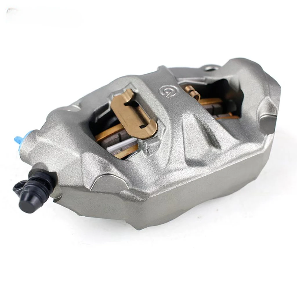 Integrated casting radiation electric vehicle calipers with 100mm locking points