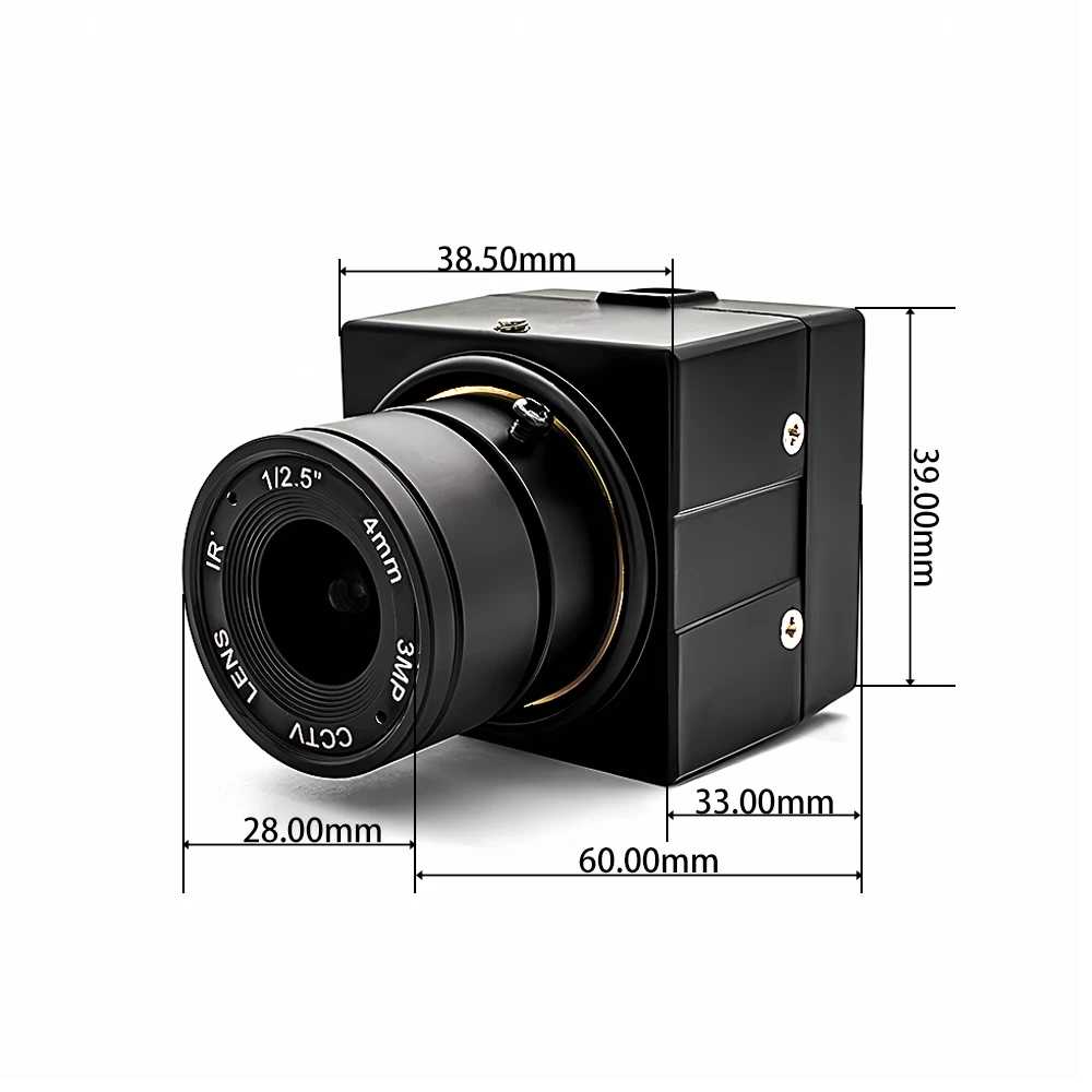 WGWK High Speed USB Camera 1080P HD MJPEG 60FPS UVC Plug Play PC Webcam With 4mm 82° CS Mount Lens For Skype, Video Recording - Image 6