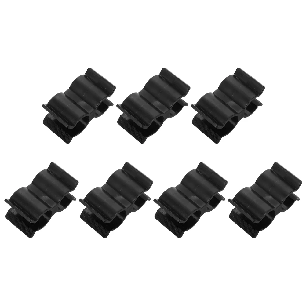 

7PCS Double Boat Clamp Connector Nylon Boat RV Clips Plastic Double Line Accessories Marine Tube Rv Tube Clips Connector 7/8\