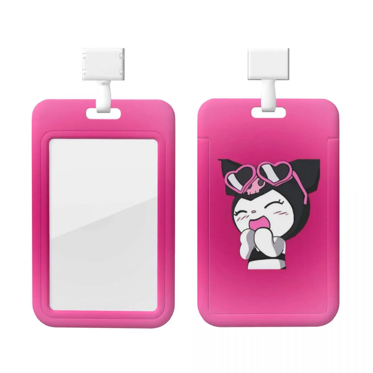 

Custom Kuromi Cartoon Manga Card Badge Holder Card Holder Men Women Neck Strap ID Credential Holder Engineers