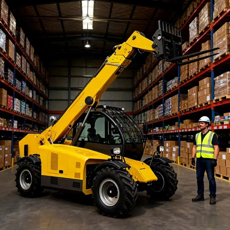 Terrain Driving and Steering Telescopic Handler 3 Ton M630-70 Small Telehandler Forklift Like and Merlo