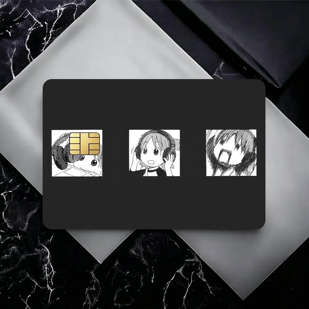 Anime cute Yotsuba Koiwai  Diy Credit Debit Card Sticker Party Sticker Decoration Waterproof Small Chip Card Skin Sticker