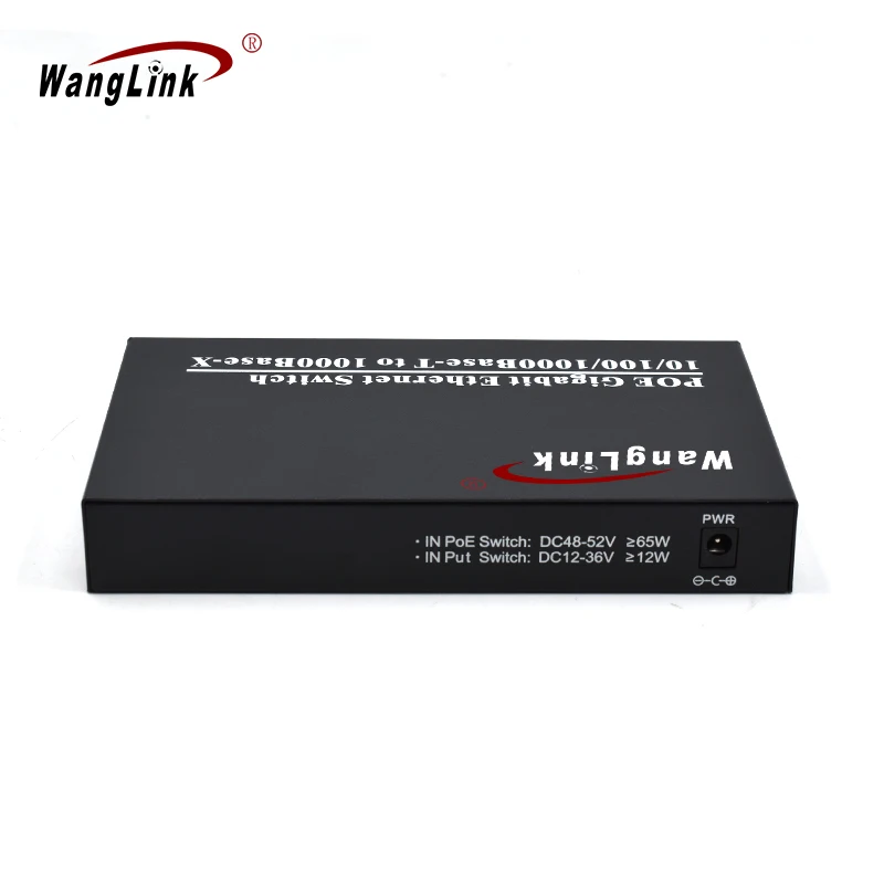 Full Gigabits 4 Port Poe Switch Support IEEE802.3af/at with 2 SC Fiber 20KM Poe Media Converter For Wireless AP IP Camera