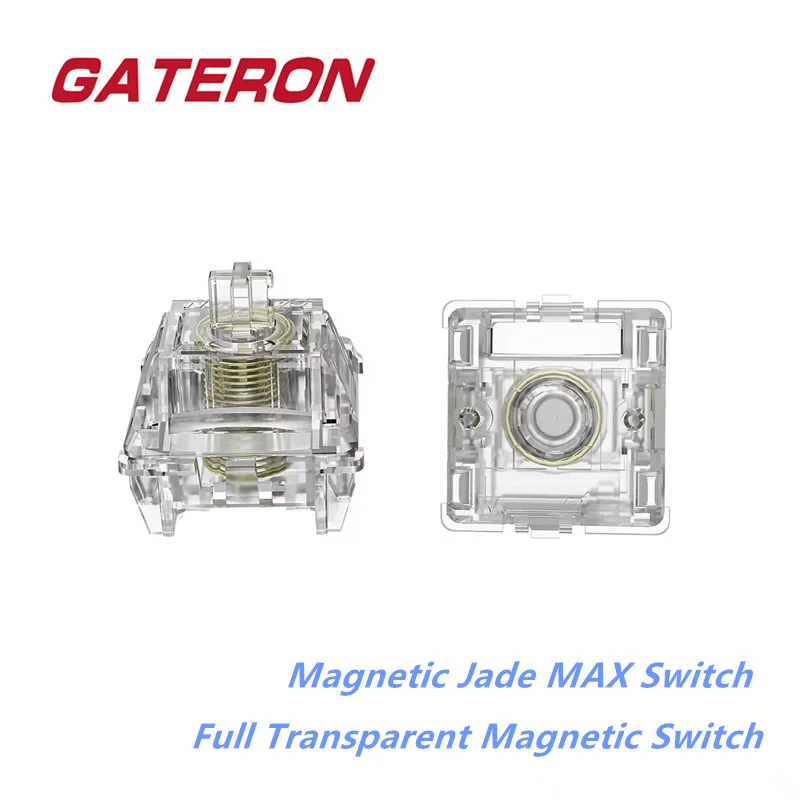 

Gateron Magnetic Jade MAX Switch KS-20 series RGB Linear DIY Customized Mechanical Keyboard Hall Sensor Effect Fully Transparent