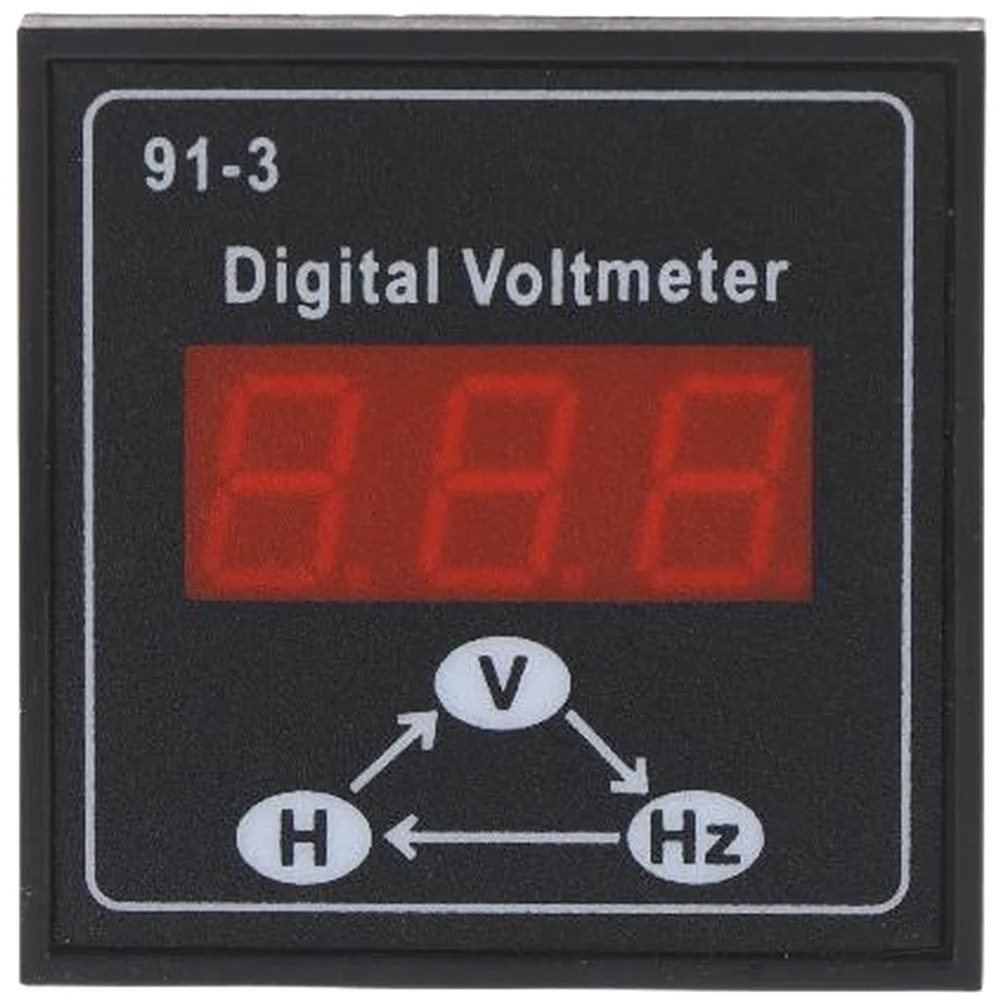 91-3 Smart Digital Voltmeter for 220V Single Phase Diesel and For Fuel Generators Voltage Frequency Phase Readings