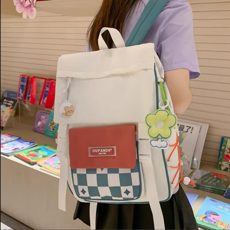 2023 New Nylon Backpacks for Student High Quality School Bag Teenagers Large Capacity Bag Kawaii Women Backpack