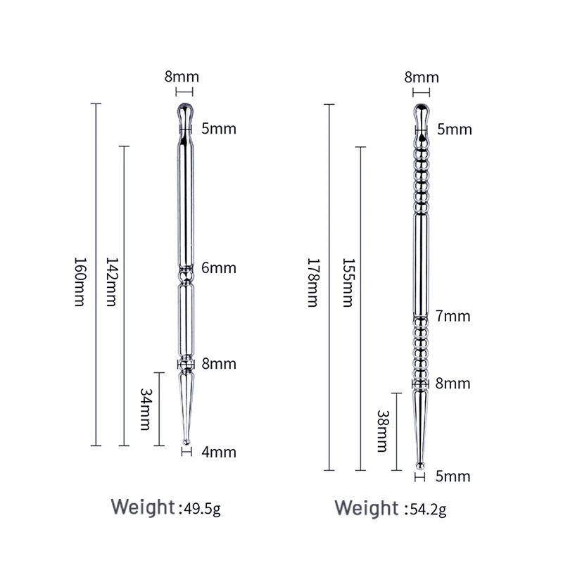 Horse Eye Stick Steel Metal Cut Ruler Graduated Male Prostate Urethral Stimulation Penis Plug Sex Toys for Men Training Supplies view 3