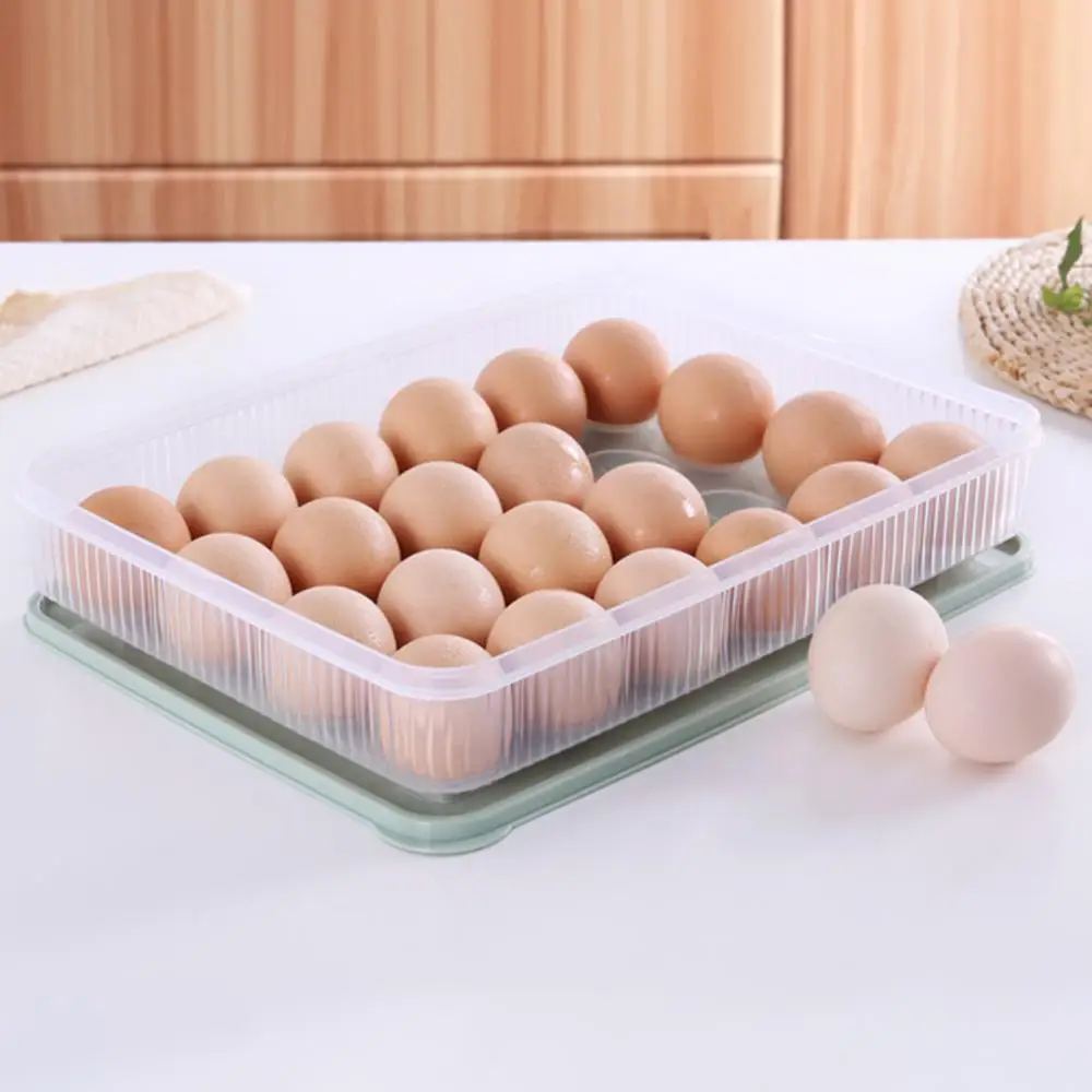 Storage Box Food Container Refrigerator Egg 24-Eggs Holder Crisper Organizer