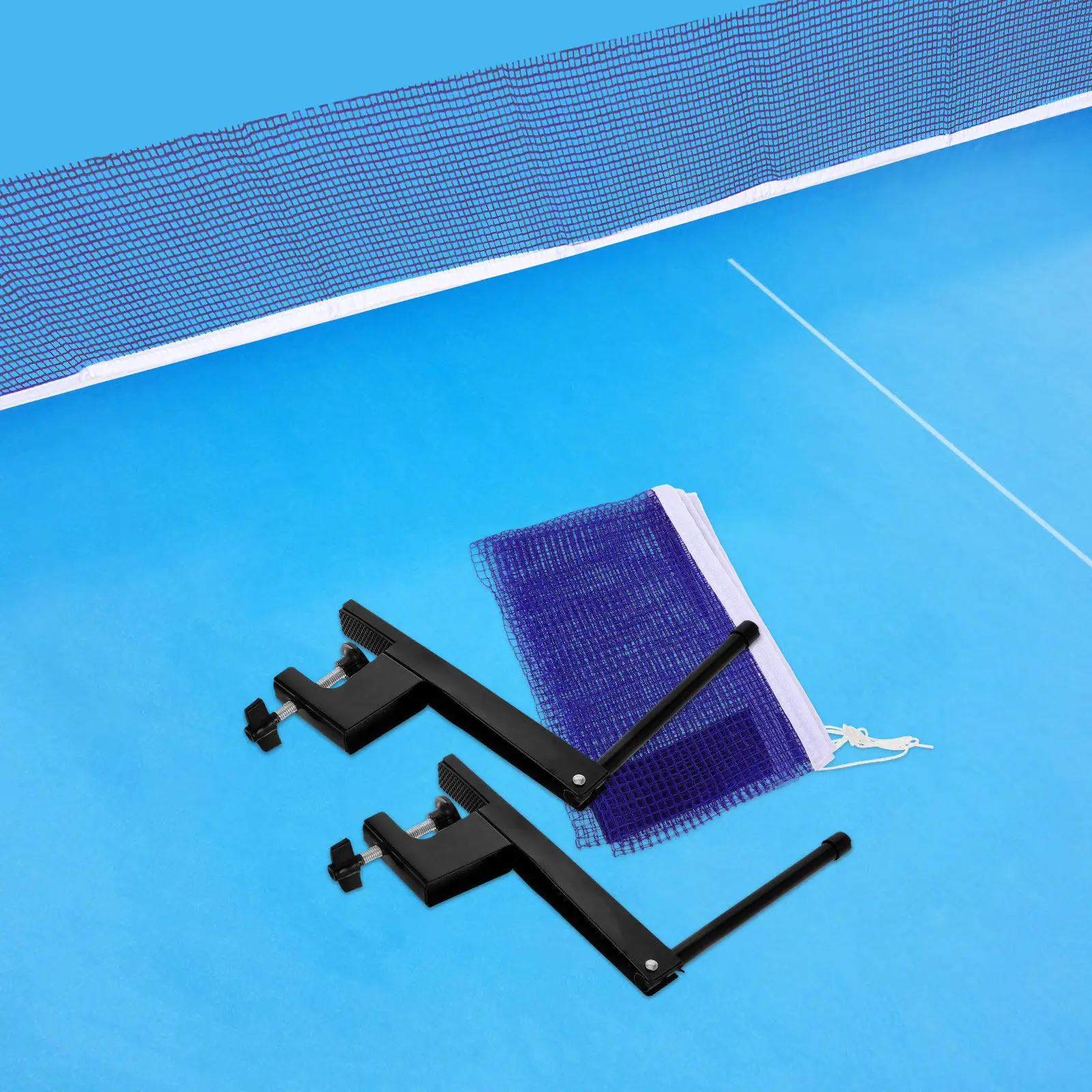 

Table Tennis Net for Any Standard Table Portable Universal Design Indoor Outdoor Use Ball Containment Stable Elastic Mesh