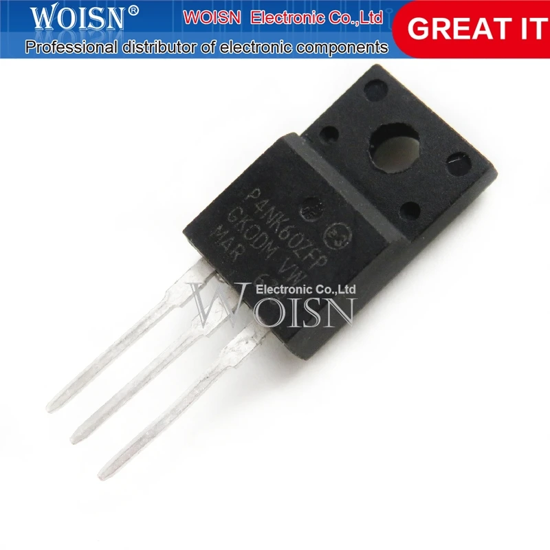 10PCS STP4NK60ZFP P4NK60ZFP TO-220F