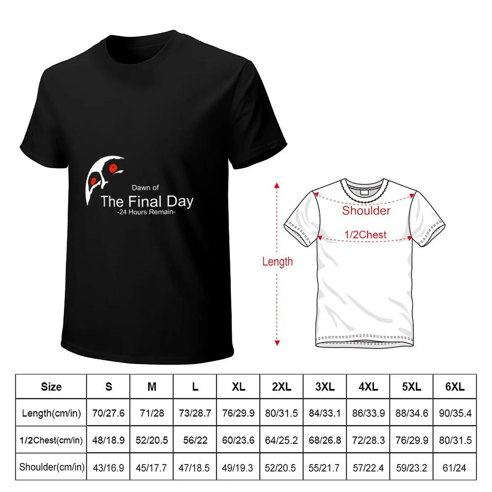 Dawn of The Final Day T-Shirt Plus Size Lightweight Tee Shirt