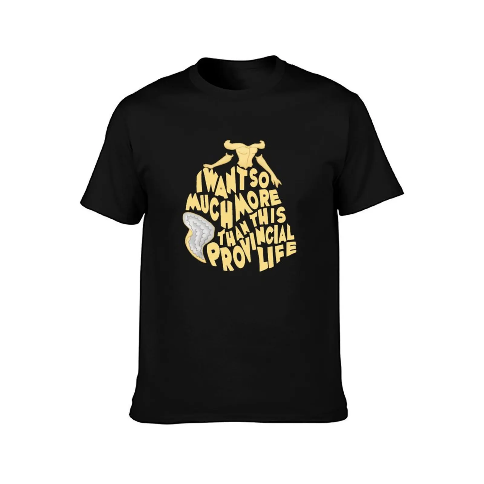 Provincial Life T-Shirt, Summer Casual Cotton Tee, Oversized Streetwear Tops, Vintage Graphic Print, Loose Fit Short Sleeve