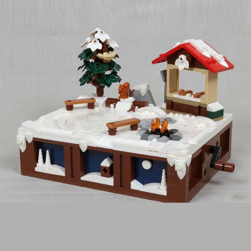 City Street View Model MOC Building Bricks Sugar Shack Skating Modular Technology Children Holiday Gifts Assemble Toys Suit