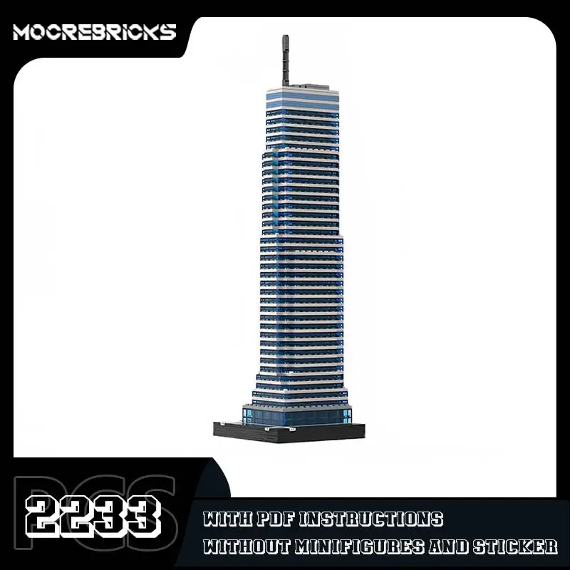 

MOC-46666 Bloomberg Tower Streetscape Building Block City Skyscraper Architecture Model Assembly Technology Bricks Toy Kids Gift