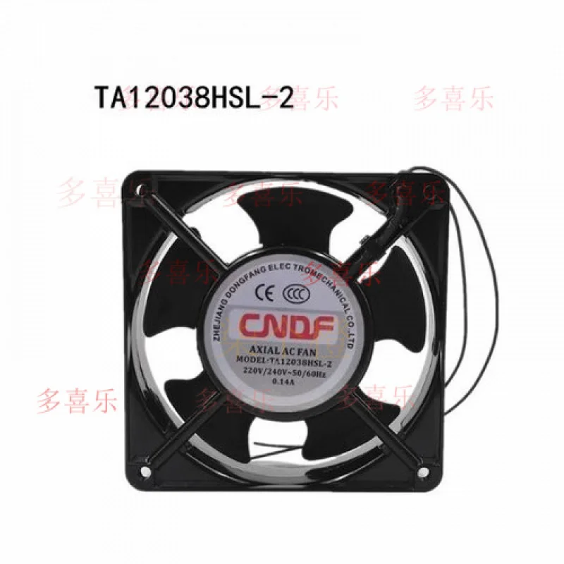 

ZMZM 1PC for CNDF TA12038HSL-2 0.14A 220V Cooling Axial Flow Fan 2-wire