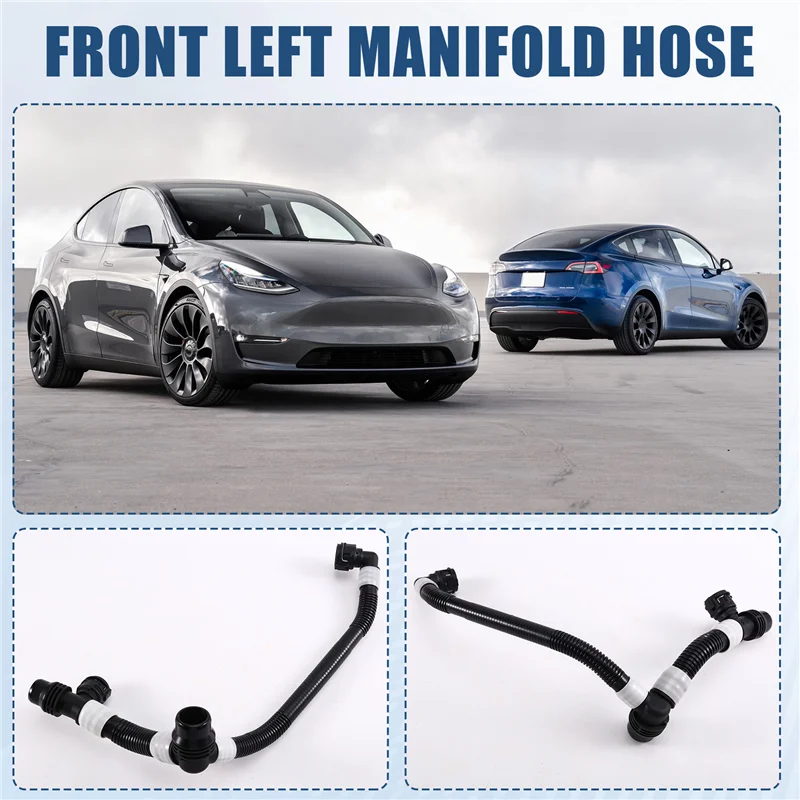 A82m-para tesla modelo 3 y frente esquerda coletor tubo de mangueira 1077577-00-f 2017-2023 peça de substituição do carro