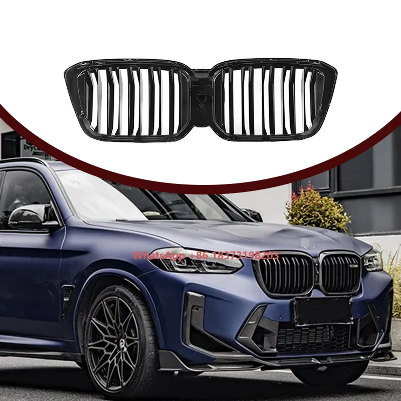 

Dry Carbon Fiber Front Bumper Grille for X3 G01 X4 G02 X3M F97 X4M F98 Center Mesh Front Grill Accessories
