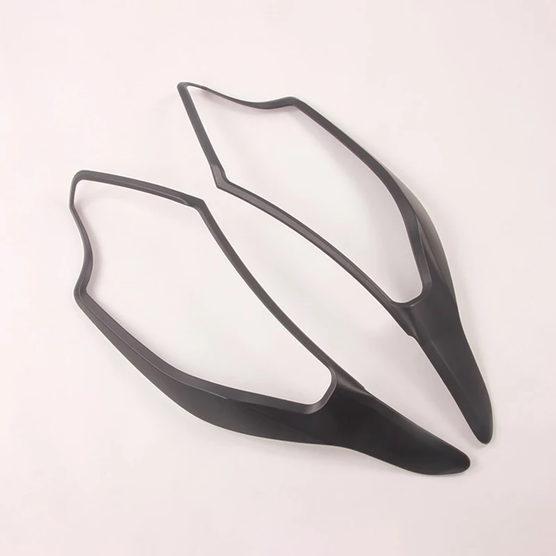 

AU28-Car Headlight Frame Head Light Cover Trim For Triton / L200 2015-2018 Black Accessories