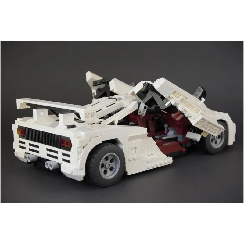 

MOC-230372 Белый новый спортивный автомобиль гоночный строительные блоки модель MOC креативные строительные блоки для мальчиков и детей на день рождения игрушка в подарок