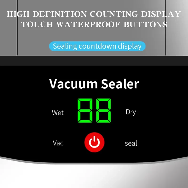 2026 Rechargeable Wireless Portability Vacuum Sealer With Sealing Countdown Display Multi-Pack Vacuum Touch Waterproof Buttons