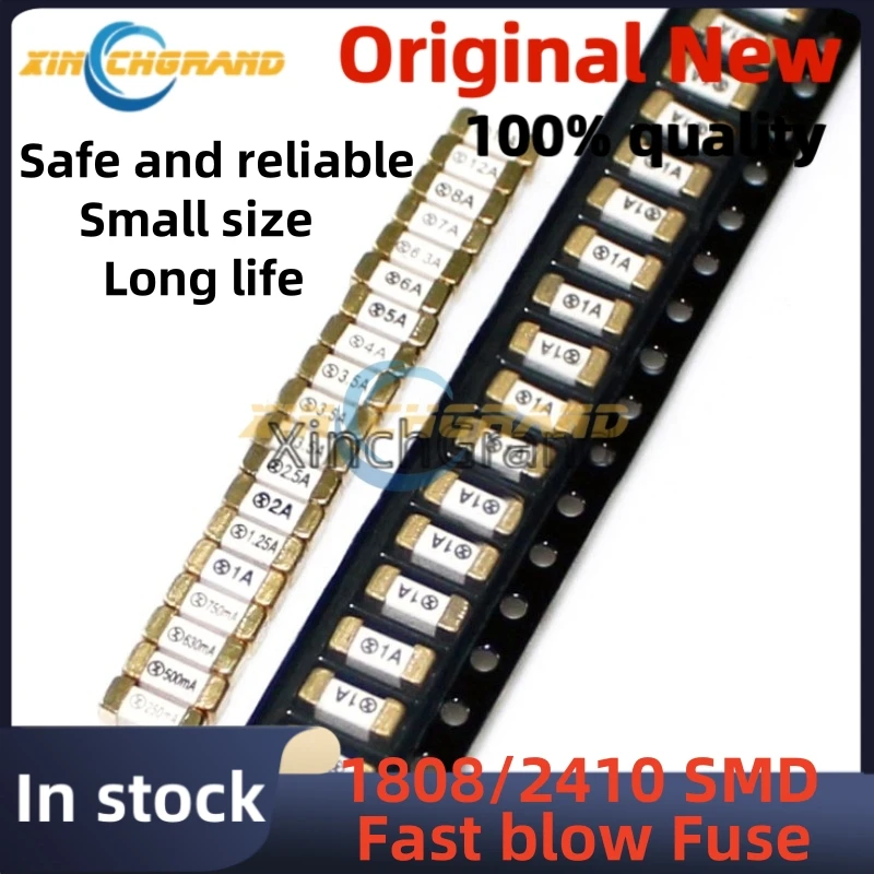 20Pcs/Lot 6125 125V 250V 300V SMD Fast blow Fuse 0.25 0.5A 0.75A 1A 2A 3A 4A 5A 6.3A 8A 10A 12A 15A 20A 30A 40A Ultra-rapid Fuse