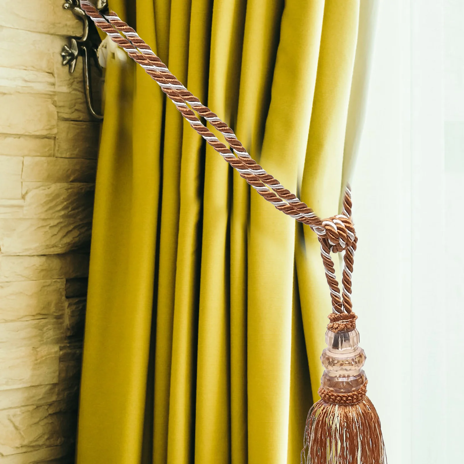 

10Pcs Curtain Tiebacks Tassel Trim Decorative Pendant for DIY Home Decoration Curtains Cushions Sofa Edging Curtain Tiebacks