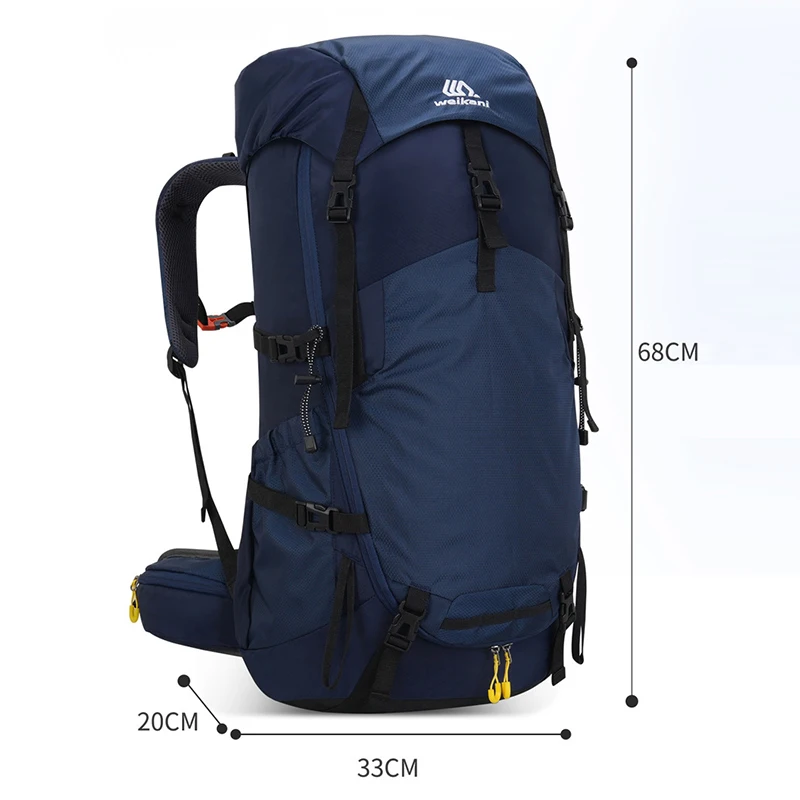 Mochila trekking impermeable alta capacidad para outdoor y senderismo - imagen 4