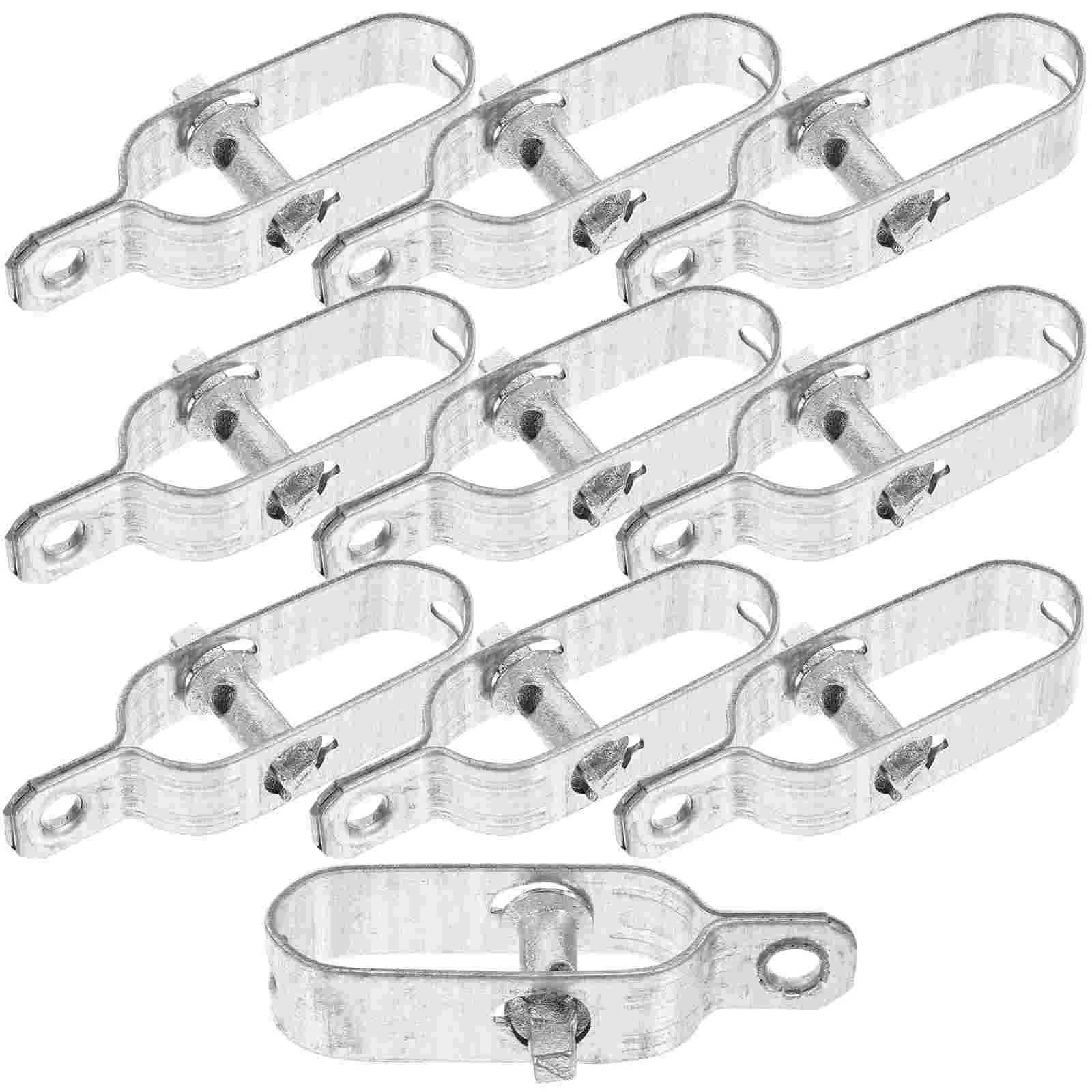 10 Pcs Steel Cable Turnbuckle Wire Tensioner Clips Strainer Iron Garden Rope Tightener