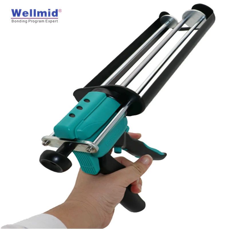 450ML 2:1 Cartridge epoxy AB power Gun Manual Caulking Dispensing Mixing Araldite KIT680 Anchorage adhesive all metal Glue Gun