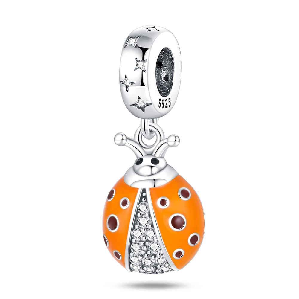 Charms Beads Temperature Changing Color Ladybug Plata Fit Original 925 Charms Bracelet Beads Lucky Jewelry Gifts for Women