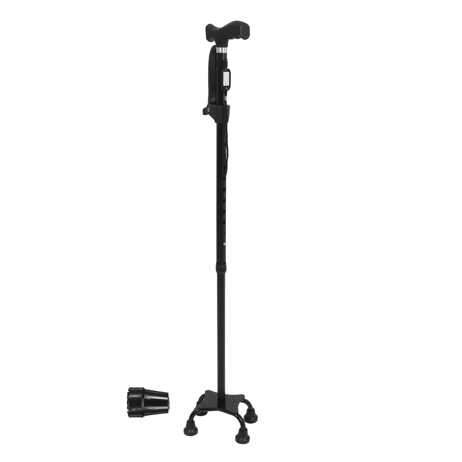 

1Set Portable Walking Cane for Seniors Lightweight Adjustable Foldable Telescopic Elderly Walking Stick Anti Slip Base for Men