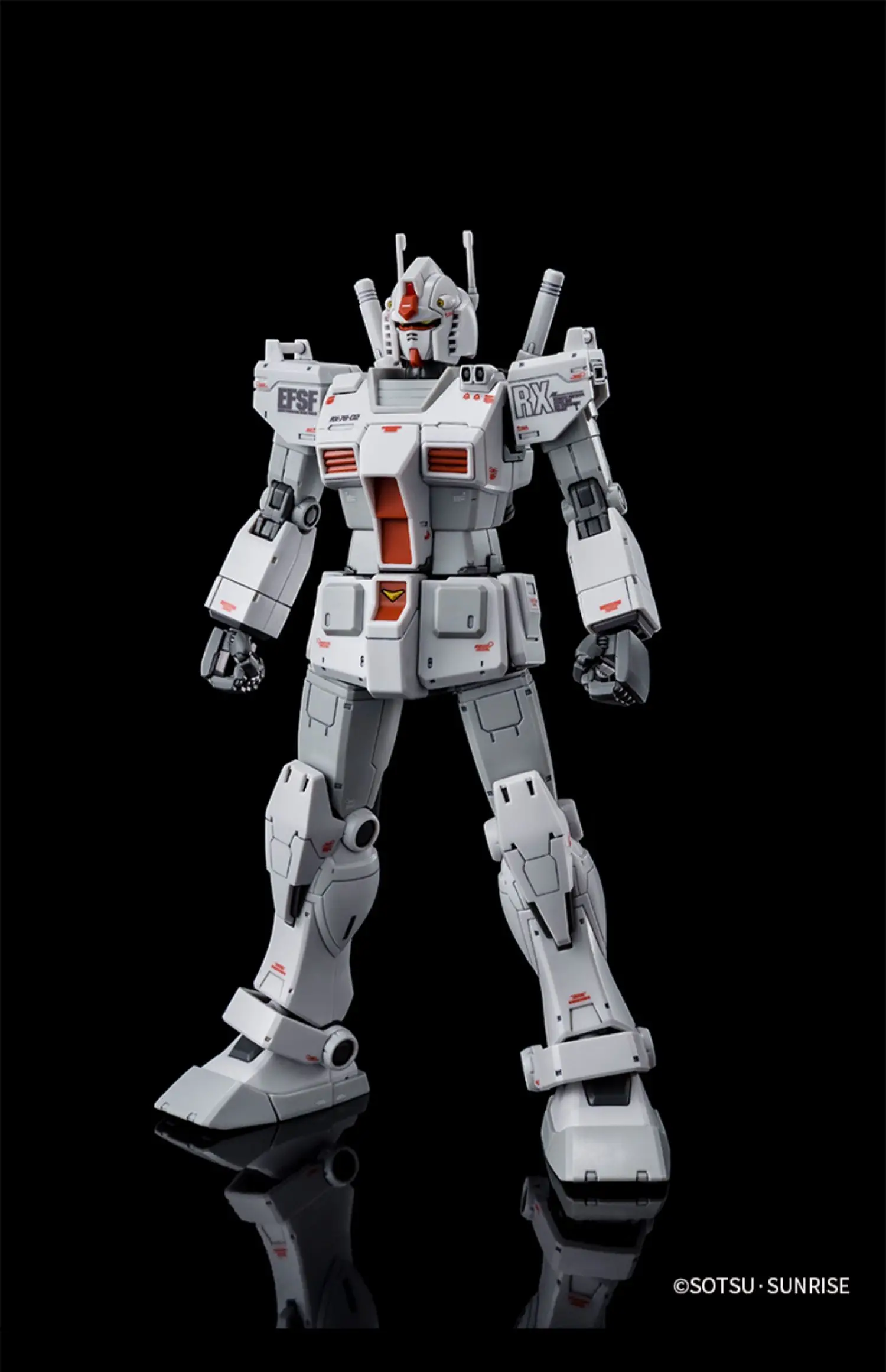 Bandai HG 1/144 RX-78-02 GUNDAM The Origin เปิดตัวสีอะนิเมะต้นฉบับหุ่นโมเดลของเล่นชุดสะสมหุ่นแอ็กชัน